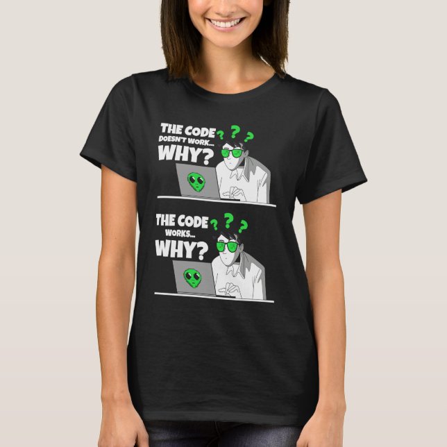 Coder Programmer Software Engineer  Idea IT Fan T-Shirt (Front)