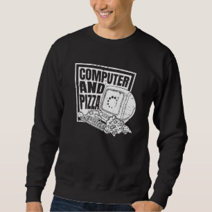 Coder Programming Software Engineer Pizza Program Sweatshirt