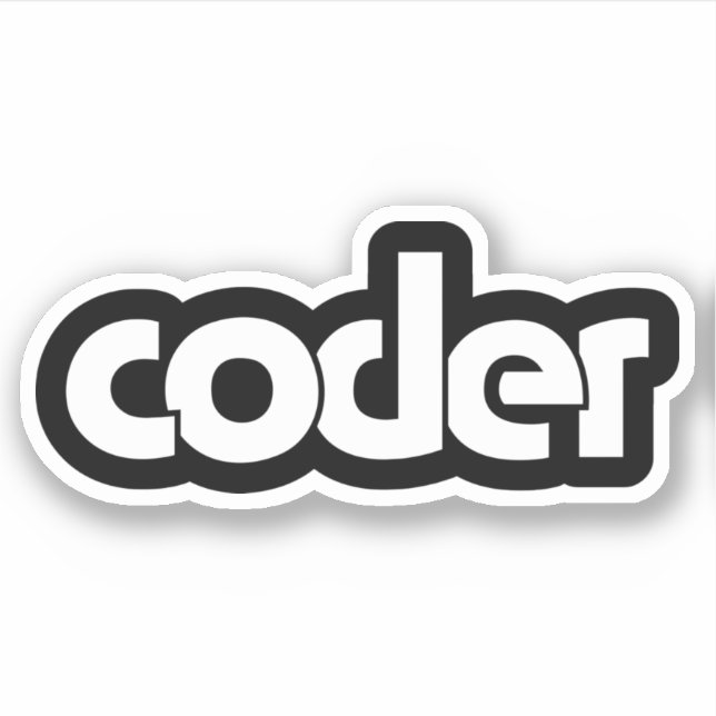 Coder Sticker (Front)