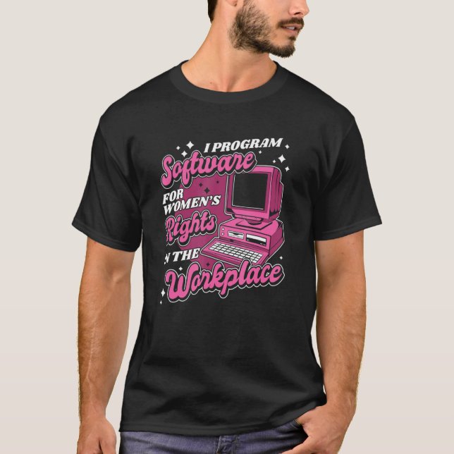 Coder Workplace Coding  Software Engineer Programm T-Shirt (Front)