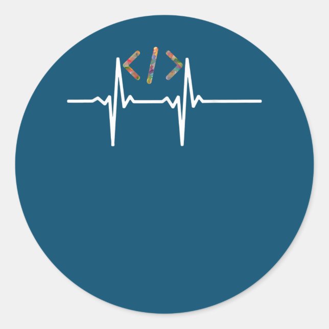 Coders Funny | Computer Software Programmer Coding Classic Round Sticker (Front)