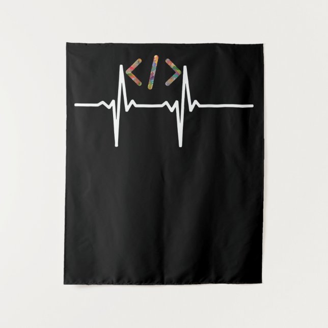 Coders Funny | Computer Software Programmer Coding Tapestry (Front)