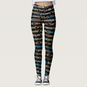 Coder's paradise html coding leggings