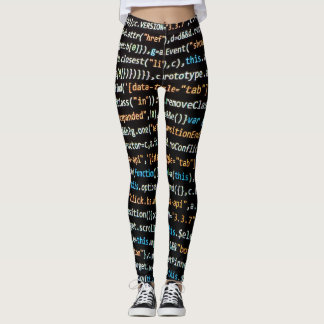 Coder's paradise html coding leggings