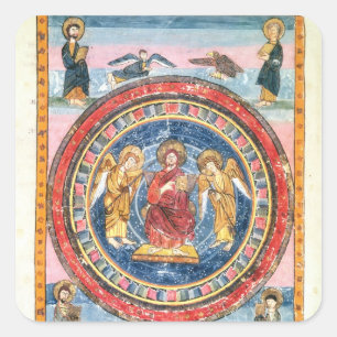 Codex Amiatinus Christ in Majesty Square Sticker