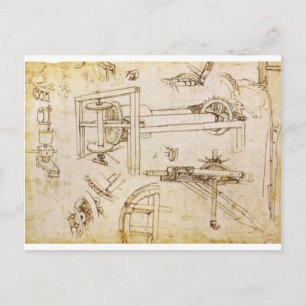 Codex Atlanticus Postcard