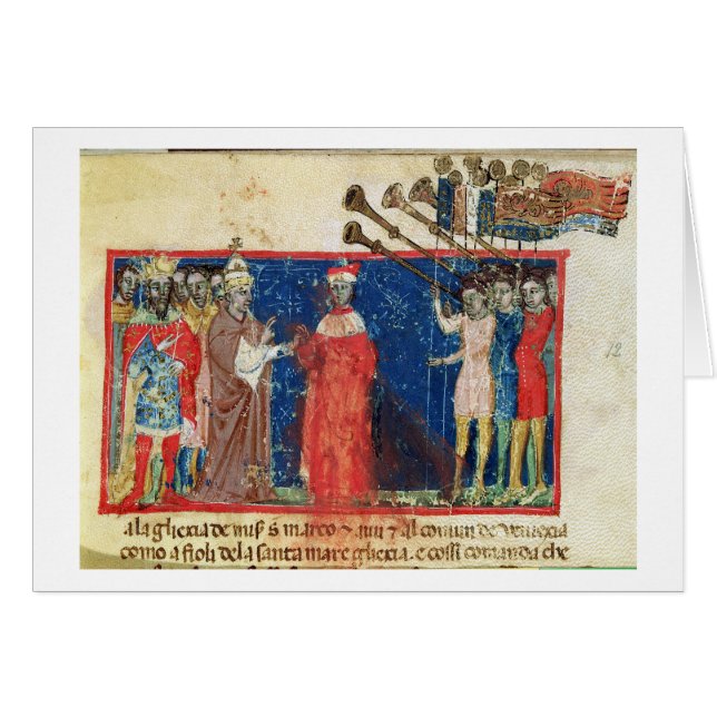 Codex Correr I 383 Doge Sebastiani Ziani receives (Front Horizontal)