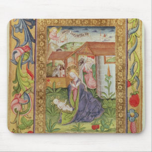 Codex Ser Nov 2599 f. 39v The Birth of Christ Mouse Mat