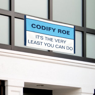 Codify Roe It's the Least You Can Do Congress Banner