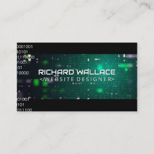 Coding Background   Software Developer Business Card