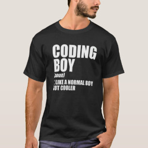 Coding Boy Definition Noun Software Developer Prog T-Shirt