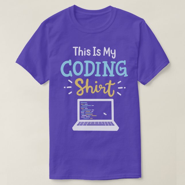 Coding Coder Computer T-Shirt (Design Front)