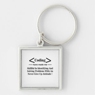 Coding Coder Developer Programmer Coding Key Ring