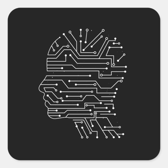 Coding Computer Science Programming Gift Square Sticker (Front)