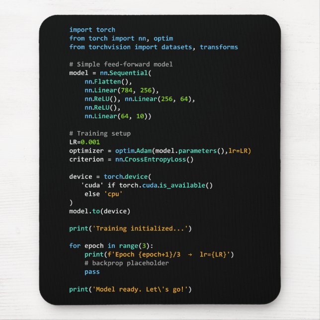 Coding Humour - Developer Logic and Tech Life Mouse Mat (Front)