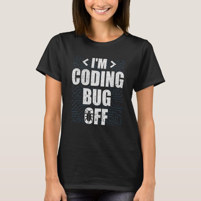 Coding Is My Cardio  Funny Programmer's Coding Ent T-Shirt (Front)