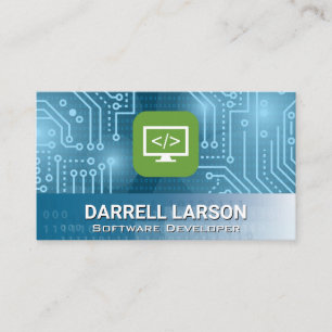 Coding Symbol   Circuit Board   Binary Code Business Card