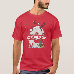 Cody Christmas Shirt w Cody Name for funny Xmas T-
