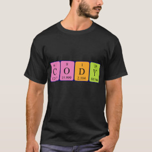 Cody periodic table name shirt