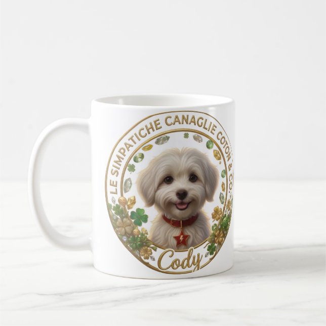 Cody White Mug - Coton Detectives (Left)