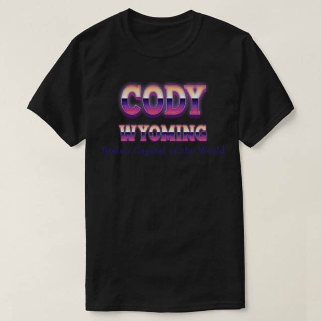 Cody Wyoming T-Shirt (Design Front)