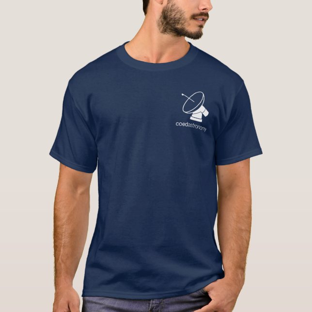 coed astronomy dark t-shirt (Front)