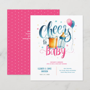 COED Baby Brewing Beers Bottles Cheers Baby Shower