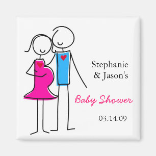 Coed Baby Shower Magnet Favours