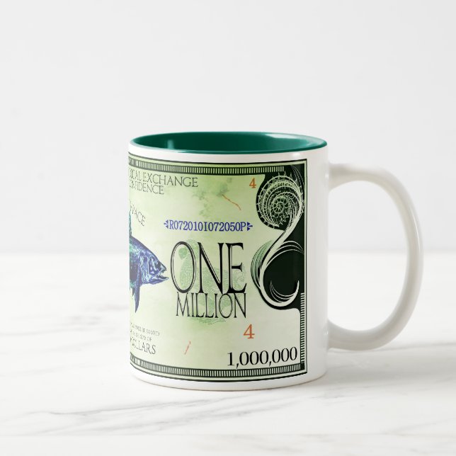 Coelacanth-Ecodollars Two-Tone Coffee Mug (Right)