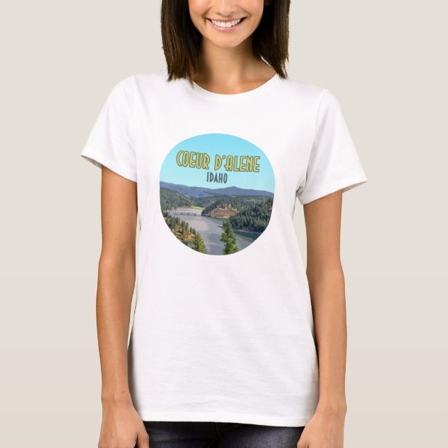 Coeur d’Alene Idaho Souvenir T-Shirt (Front)