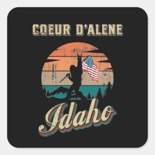 Coeur d’Alene Idaho Square Sticker
