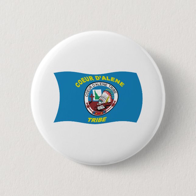 Coeur d'Alene Flag Button (Front)