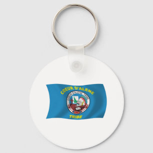 Coeur d'Alene Flag Keychain