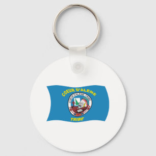 Coeur d'Alene Flag Keychain