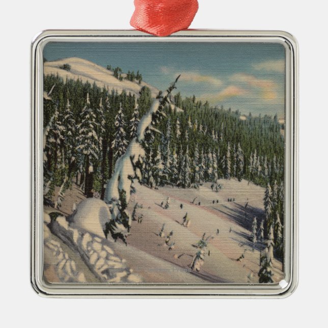 Coeur d'Alene, ID - Coeur d'Alene Metal Tree Decoration (Front)