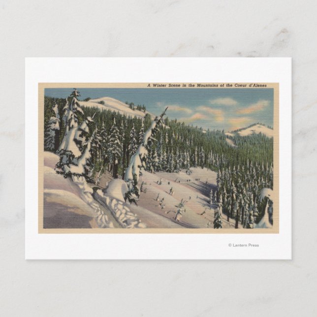 Coeur d'Alene, ID - Coeur d'Alene Postcard (Front)