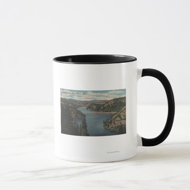 Coeur d'Alene, ID - View of Beauty Bay Mug (Right)