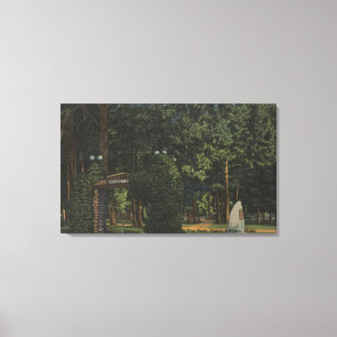 Coeur d'Alene, ID - View of City Park Canvas Print