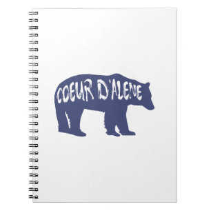 Coeur d'Alene Idaho Bear Notebook