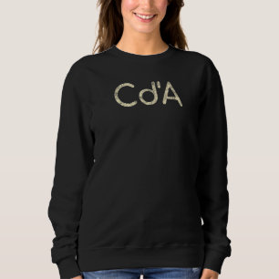 Coeur D'alene Idaho Minimalist Cda Distressed Sweatshirt