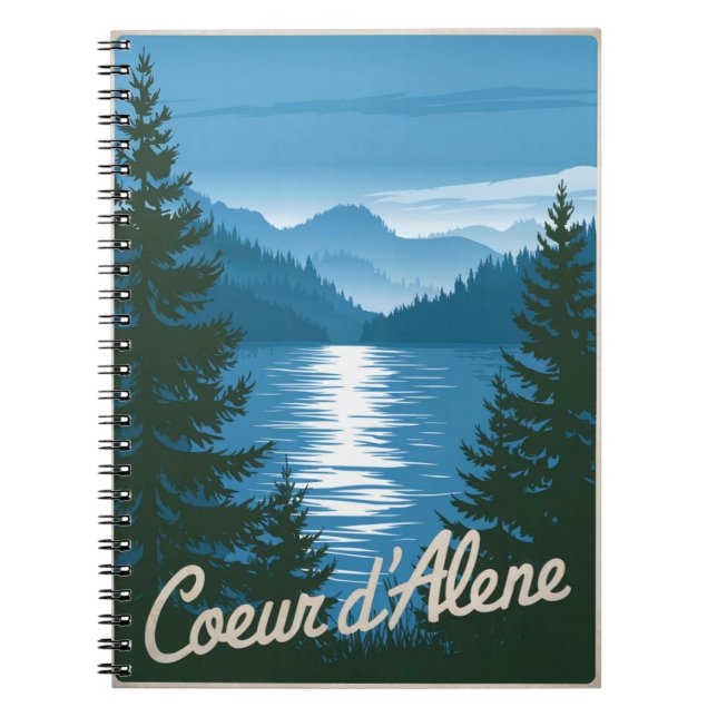 Coeur d'Alene Idaho Notebook (Front)