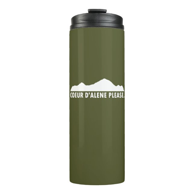 Coeur d'Alene Idaho Please Thermal Tumbler (Front)