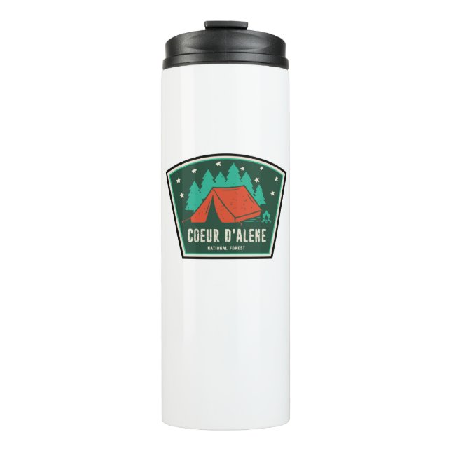 Coeur D'Alene National Forest Camping Thermal Tumbler (Front)