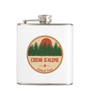 Coeur D'Alene National Forest Hip Flask
