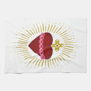 Coeur de Marie Tea Towel