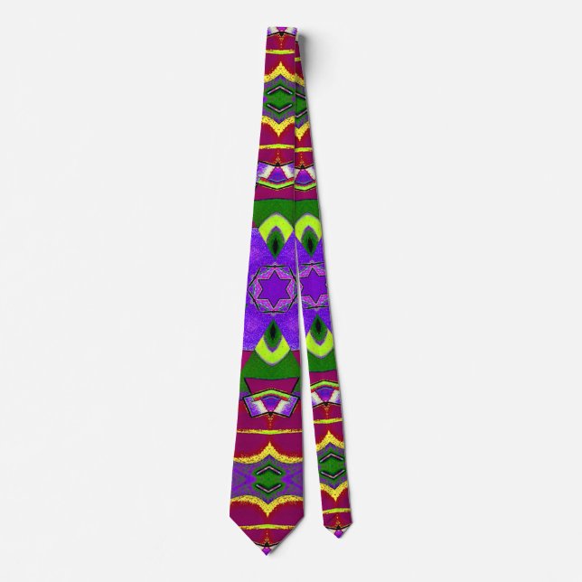 Cœurs kaléidoscope - Hearts painting kaleidoscope  Tie (Front)