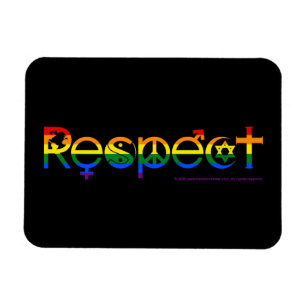 Coexist with Respect Gay Pride Magnet