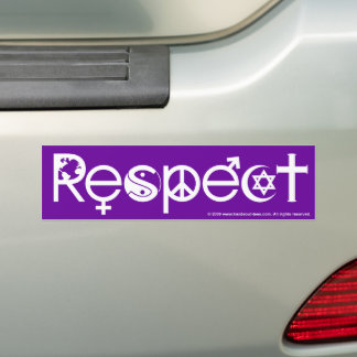 Coexist with Respect - Peace Kindness & Tolerance Bumper Sticker