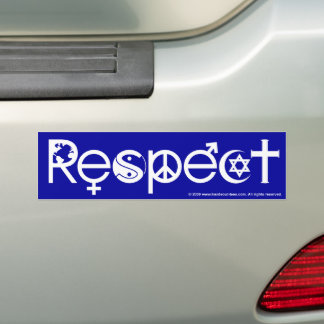 Coexist with Respect - Peace Kindness & Tolerance Bumper Sticker