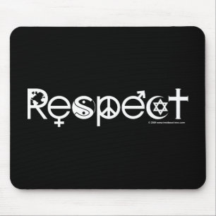 Coexist with Respect - Peace Kindness & Tolerance Mouse Mat